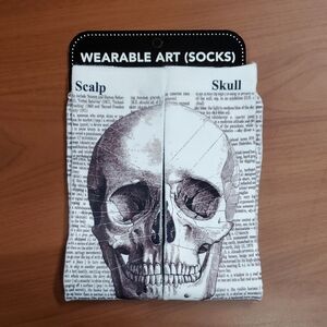 Wearable Art Skull Socks
